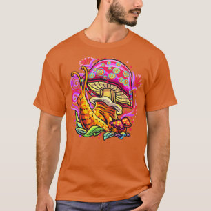Psychedelic Mushroom Snigel Art T Shirt