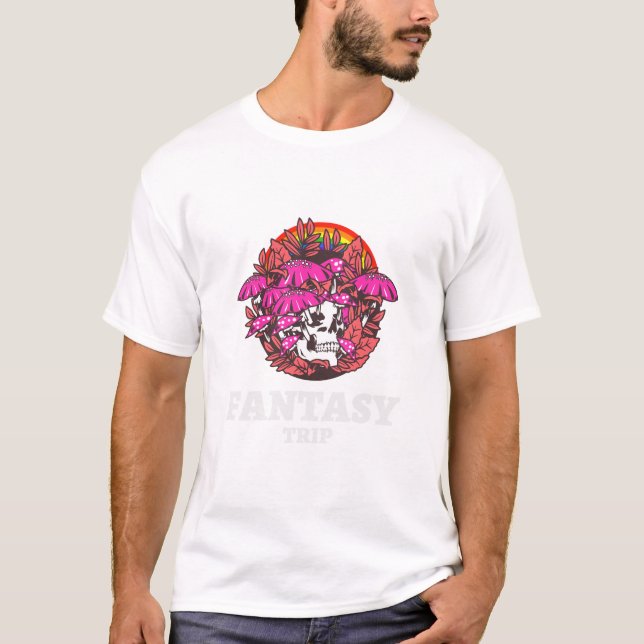 Psychedelic Mushroom T Shirt (Framsida)