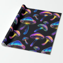 Psychedelic Mushroom Wrapping Papper Presentpapper