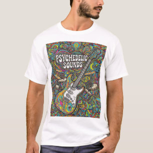 Psychedelic Music Vibes Retro Graphic T-Shirt, Tri T Shirt