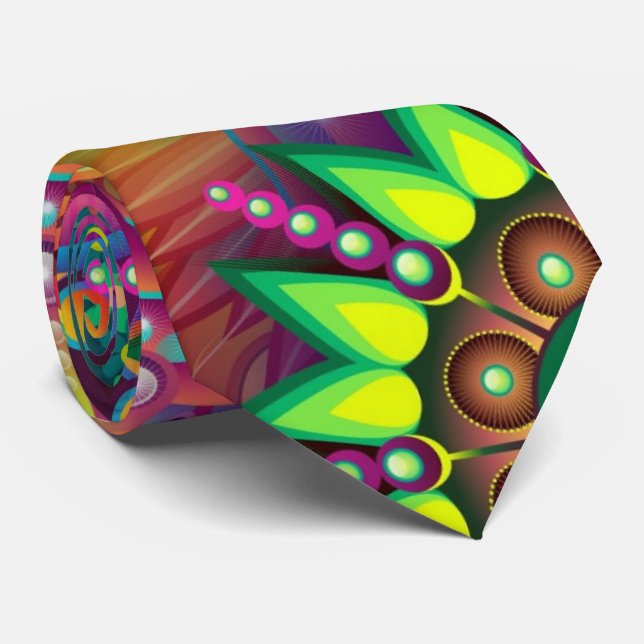 Psychedelic Neck Tie Slips (Rullad)