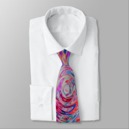 Psychedelic Neon Rainbow Neck Tie matchar allt! Slips