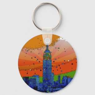 Psychedelic NYC: ESB #3 Nyckelring