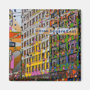 Psychedelic NYC: Union kvadrerar byggnad, St Magnet