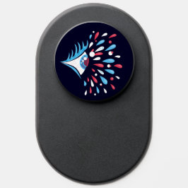 Psychedelic Öga Bright Colorful Stänk