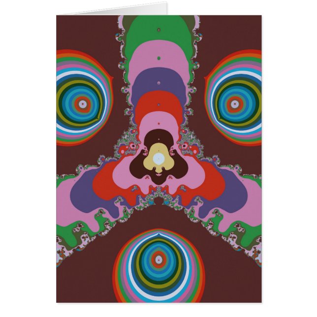 Psychedelic Öga Hälsningskort (Framsidan)