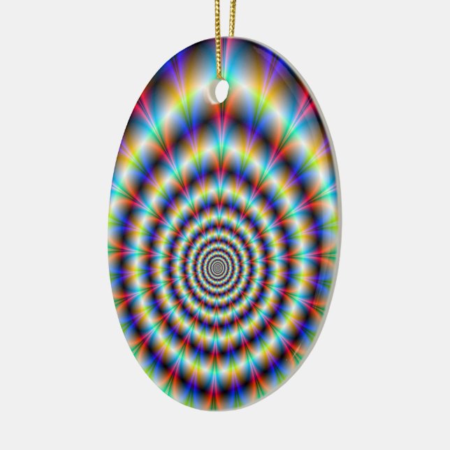 Psychedelic Öga Julgransprydnad Keramik (Vänster)