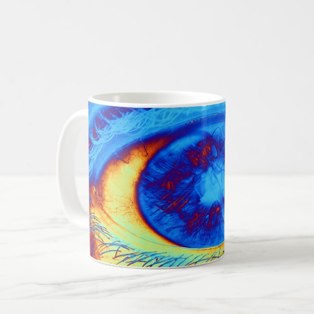 Psychedelic Öga Kaffemugg (Framsida vänster)
