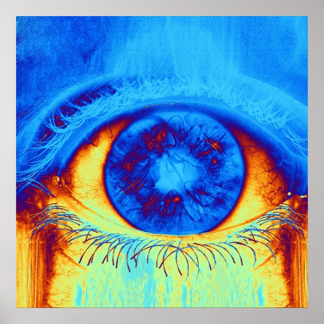 Psychedelic Öga Poster (Framsidan)