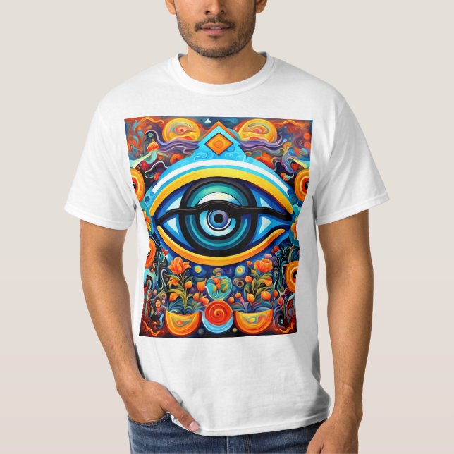 Psychedelic Öga T Shirt (Framsida)