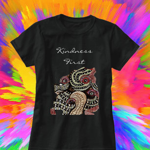 Psychedelic Öga Tentacles Abstrakt Art T-shirt