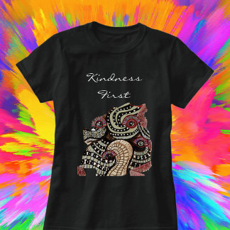 Psychedelic Öga Tentacles Abstrakt Art T-shirt