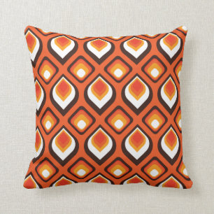 Psychedelic orange kudde