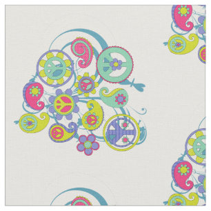 Psychedelic Paisley fredbukett Tyg