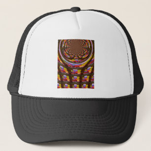 Psychedelic Påsk Kaleidoscope Art Skriv ut Keps