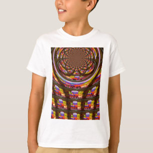 Psychedelic Påsk Kaleidoscope Art Skriv ut T-shirt