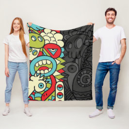 Psychedelic Patterns Fleecefilt