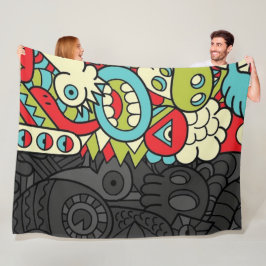 Psychedelic Patterns Fleecefilt