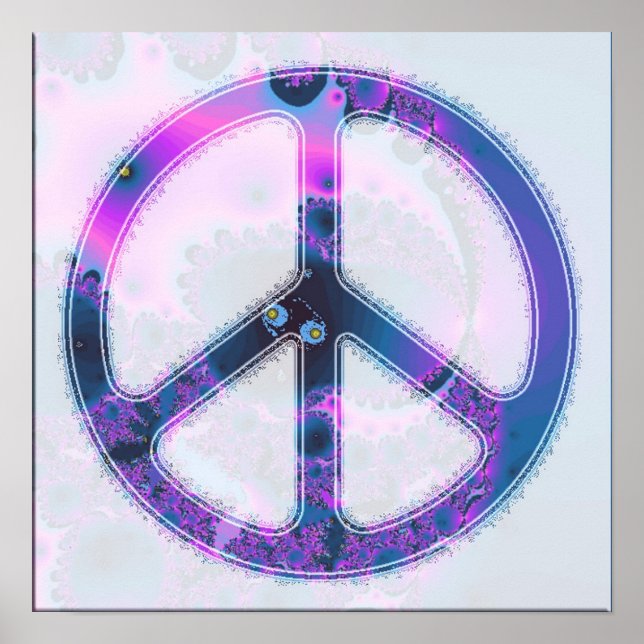 psychedelic peace sign poster (Framsidan)