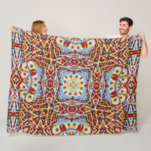 Psychedelic pengarMandalasatäng Fleecefilt