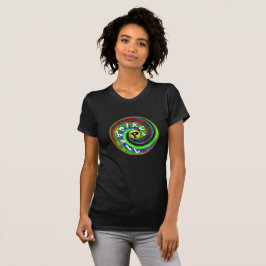 Psychedelic Pickleball utslagsplats Tee Shirt