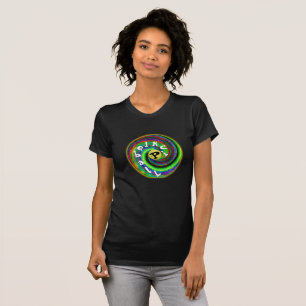 Psychedelic Pickleball utslagsplats Tee Shirt