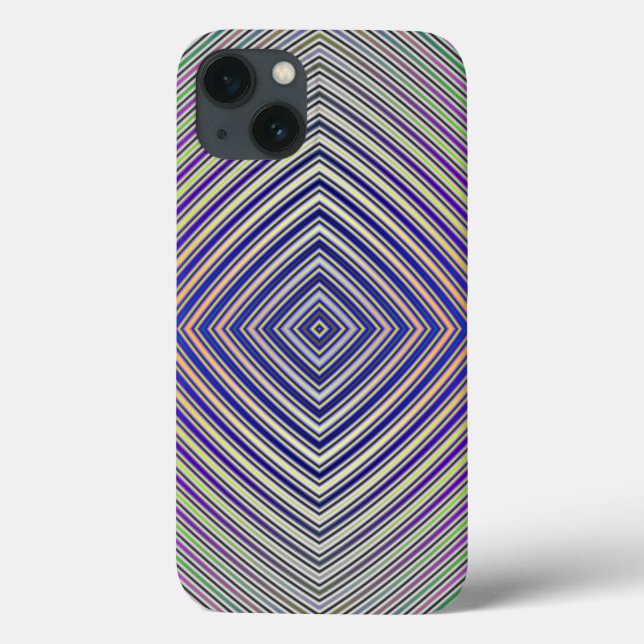 Psychedelic Pyramid Plan iPad Case (Baksida)