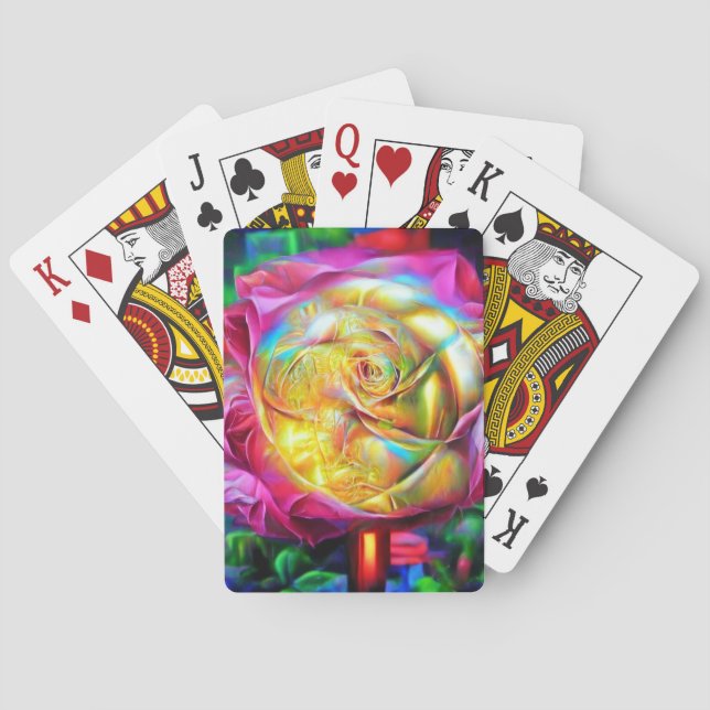 Psychedelic Rainbow Ro Casinokort (Baksidan)