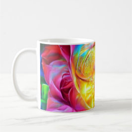 Psychedelic Rainbow Ro Kaffemugg