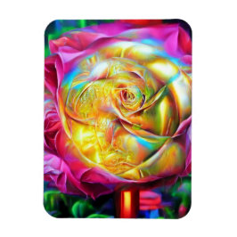 Psychedelic Rainbow Ro Magnet