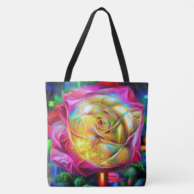 Psychedelic Rainbow Ro Tygkasse (Framsida)
