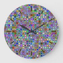 Psychedelic Rainbow Textured Mosaic Tiles Mönster