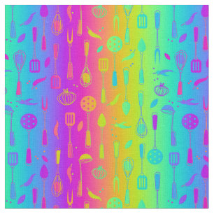 Psychedelic regnbågeköksaker tyg
