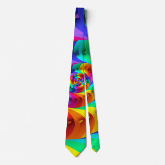 Psychedelic regnbågespiralTie Slips
