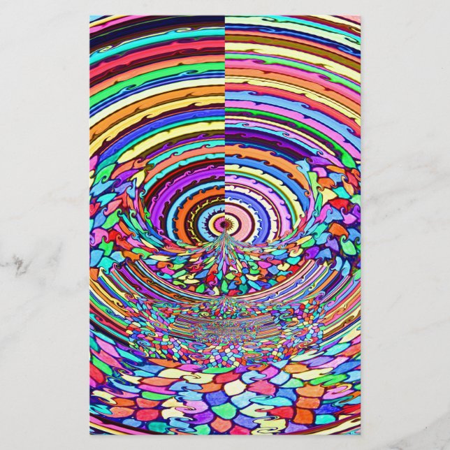 Psychedelic Resa Brevpapper (Framsida)