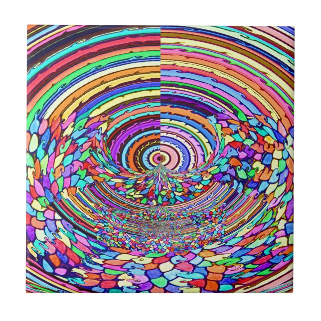 Psychedelic Resa Kakelplatta (Framsidan)
