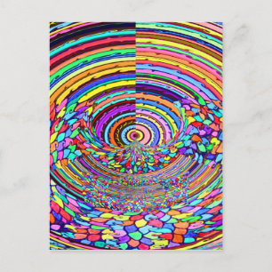 Psychedelic Resa Vykort