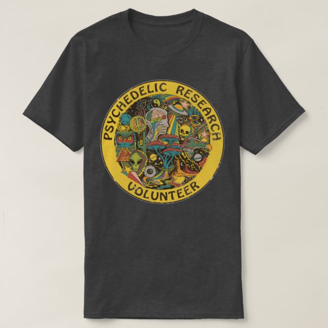 psychedelic research volunr t shirt (Design framsida)
