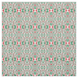 Psychedelic Retro Bold Groovy jul Mönster Tyg