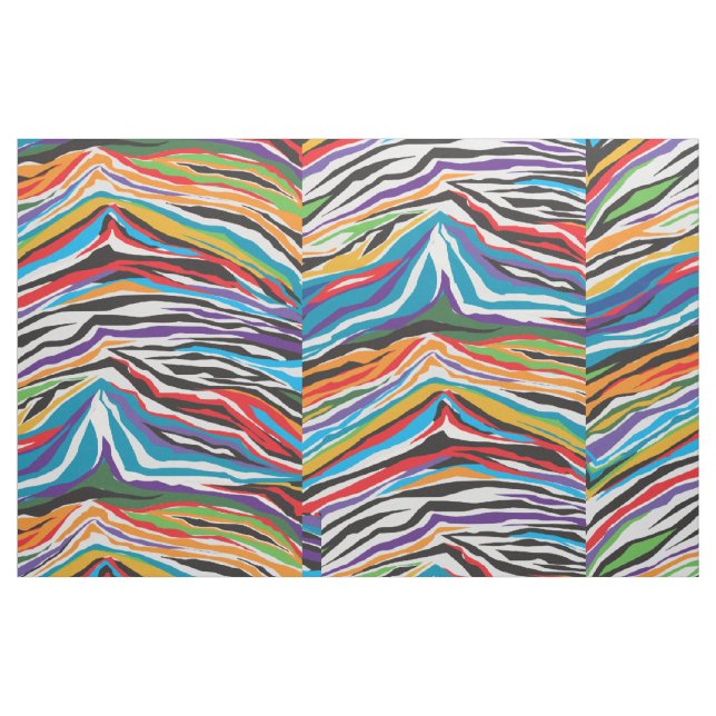 Psychedelic Retro Tyg (Fat Quarter)