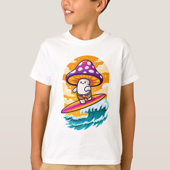 Psychedelic Roligt Summer Vibe T Shirt (Framsida)