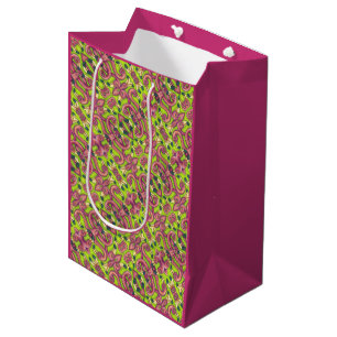 PSYCHEDELIC ROSA FLAMINGO GIFT BAG Med Rosa