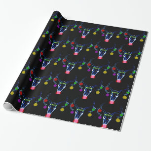 Psychedelic Rudolph skalle Presentpapper