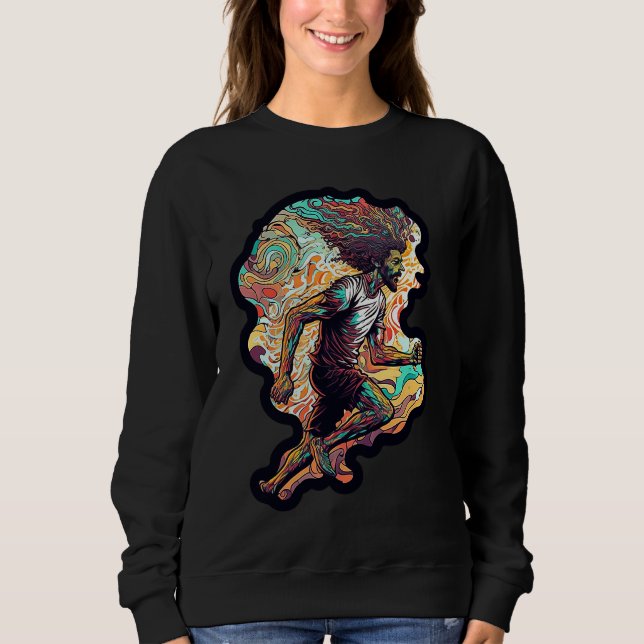 Psychedelic Runner T Shirt (Framsida)