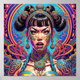 Psychedelic Säg vad! Konst Poster