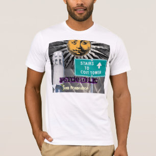 Psychedelic San Francisco, Kalifornien skjorta T-shirt