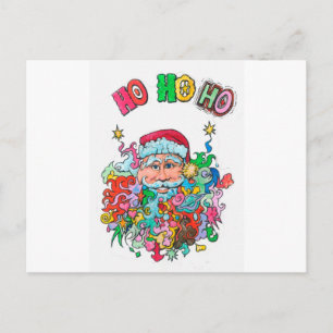 Psychedelic Santa Helg Vykort
