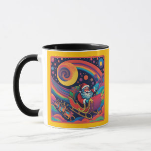 Psychedelic Santa Mugg