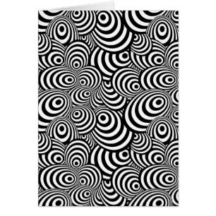 Psychedelic sebra hälsningskort