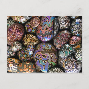 Psychedelic Silhouettes Sten! Av Julie Ann Strickl Helg Vykort